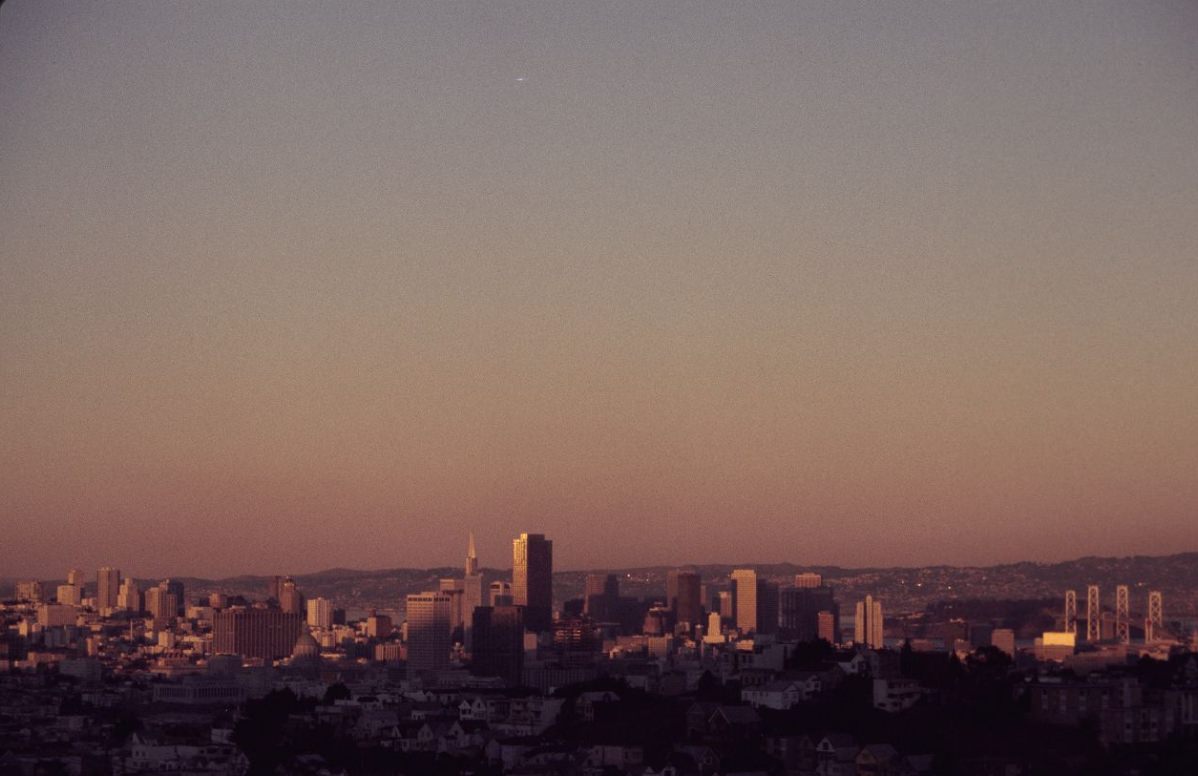 #104 San Francisco skyline, 1977.