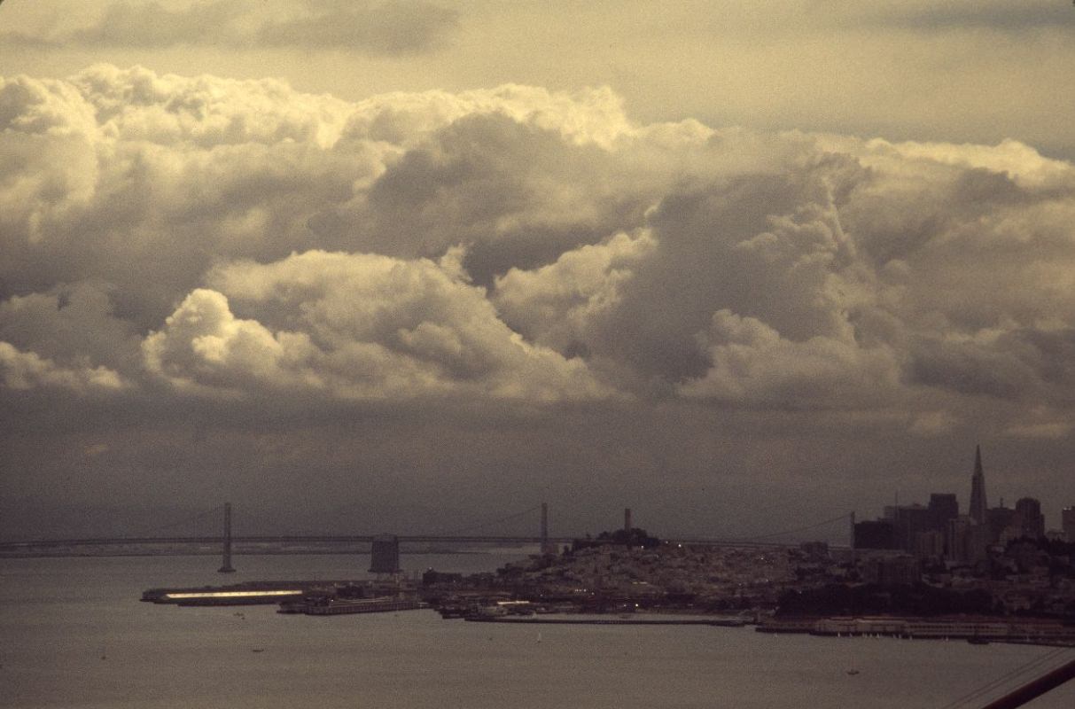 #2 Bay Bridge and San Francisco skyline, 1975.