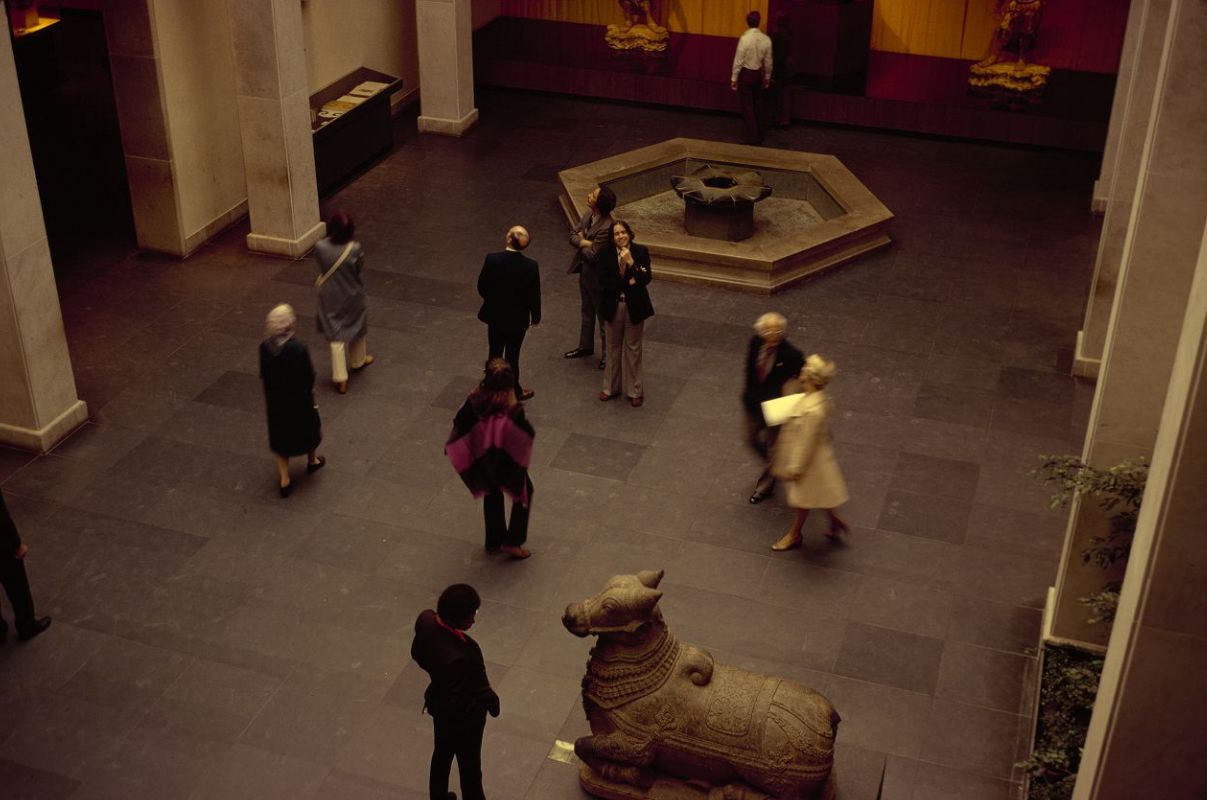 #108 Adrian Gruhn Court inside the Asian Art Museum, 1975.