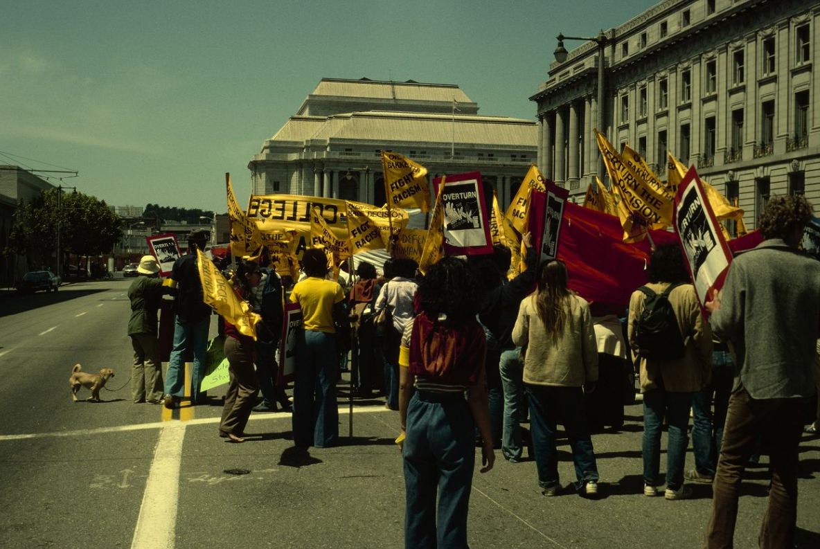 #202 Demonstration outside San Francisco City Hall, 1978.