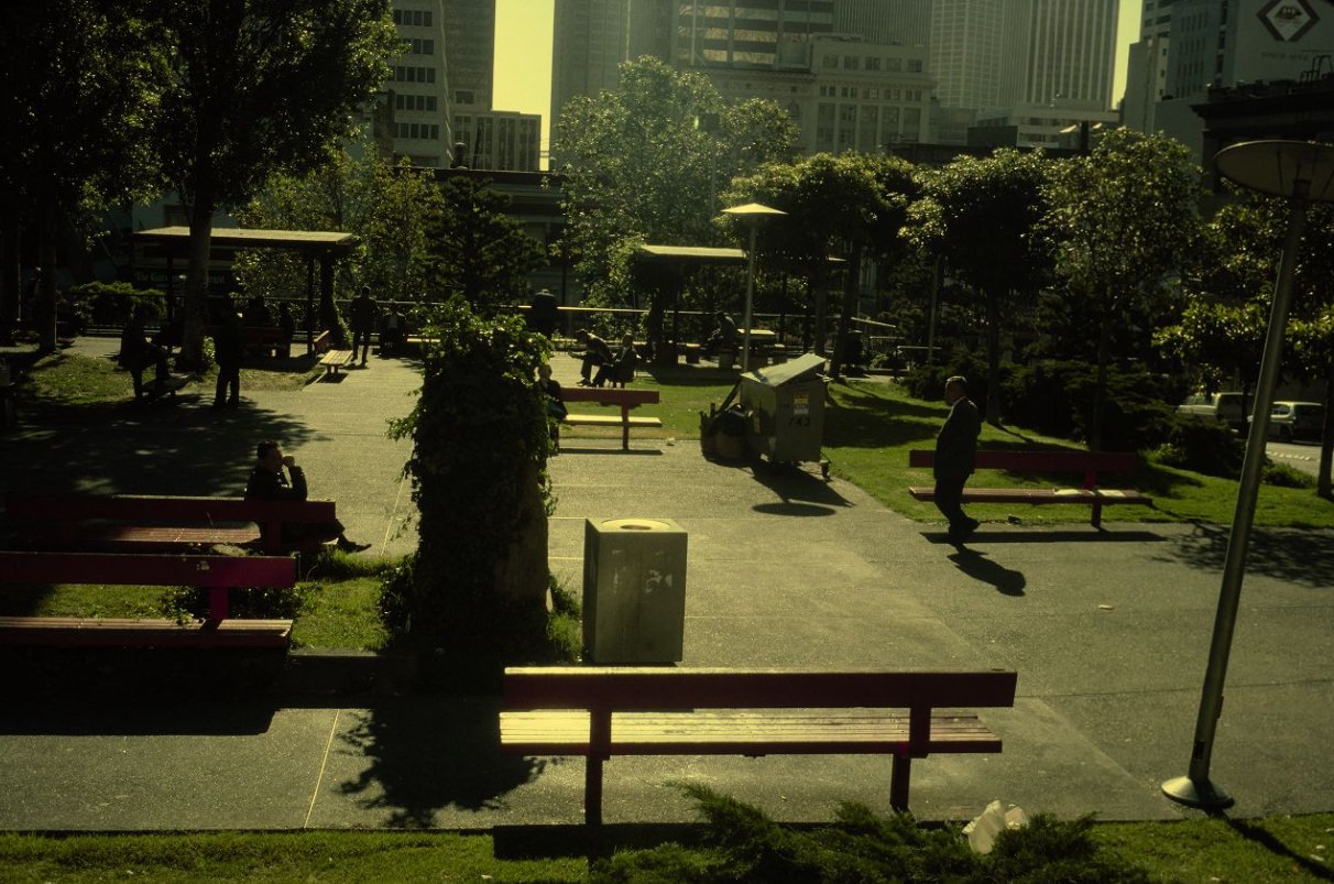 #113 Portsmouth Square in Chinatown, 1978.