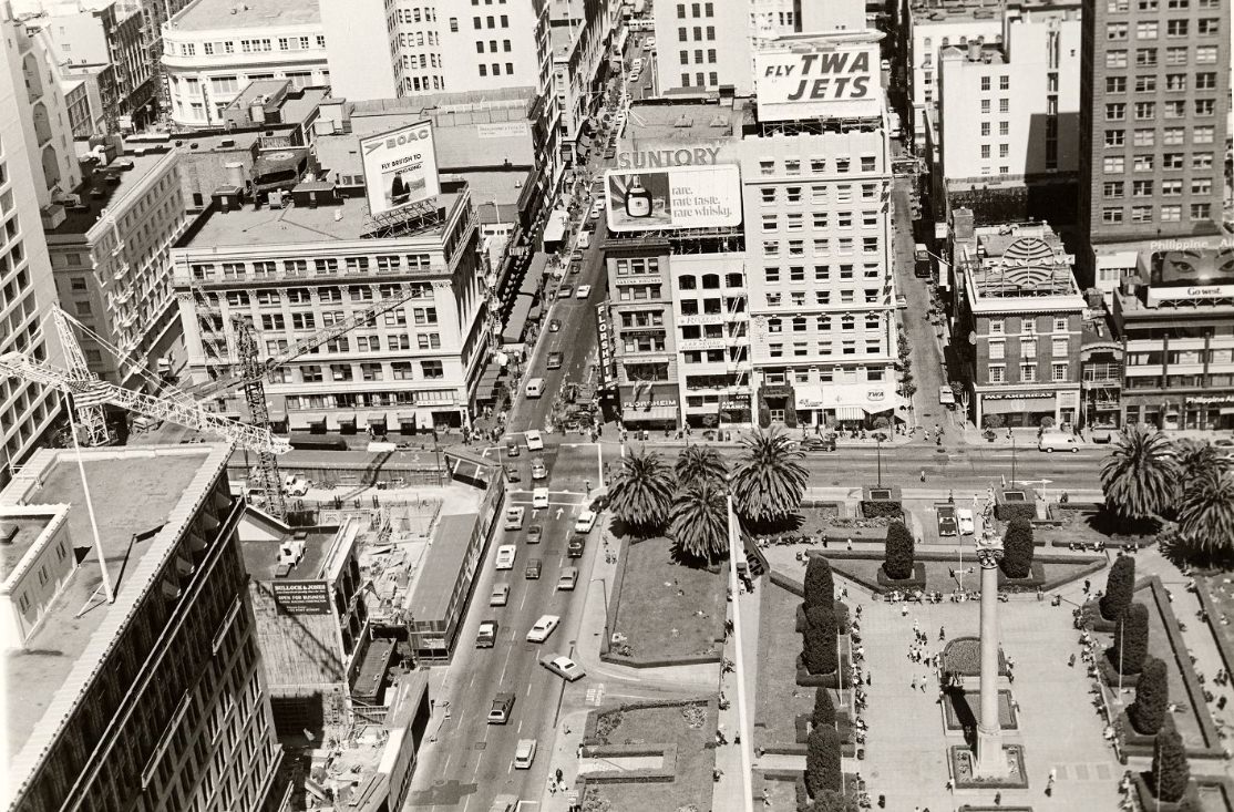 #24 View of Union Square from St. Francis Tower, 1971.
