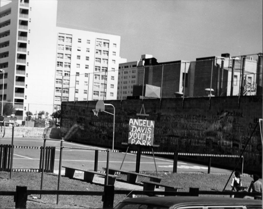 #29 Angela Davis Youth Park on McAllister Street, 1971.
