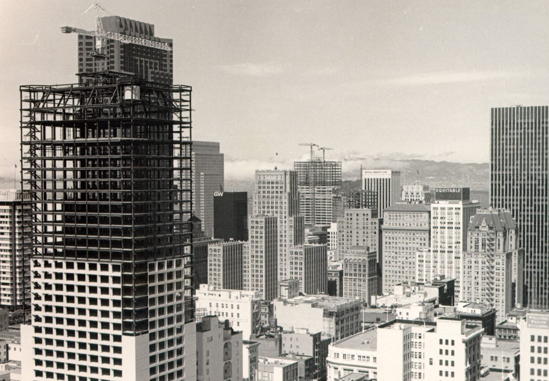 #139 View northeast from St. Francis Tower, 1971.