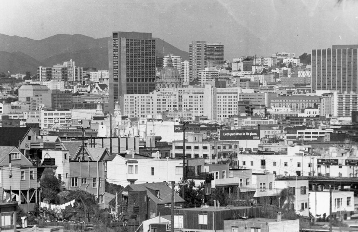 #42 View northwest from Potrero Hill, 1971.
