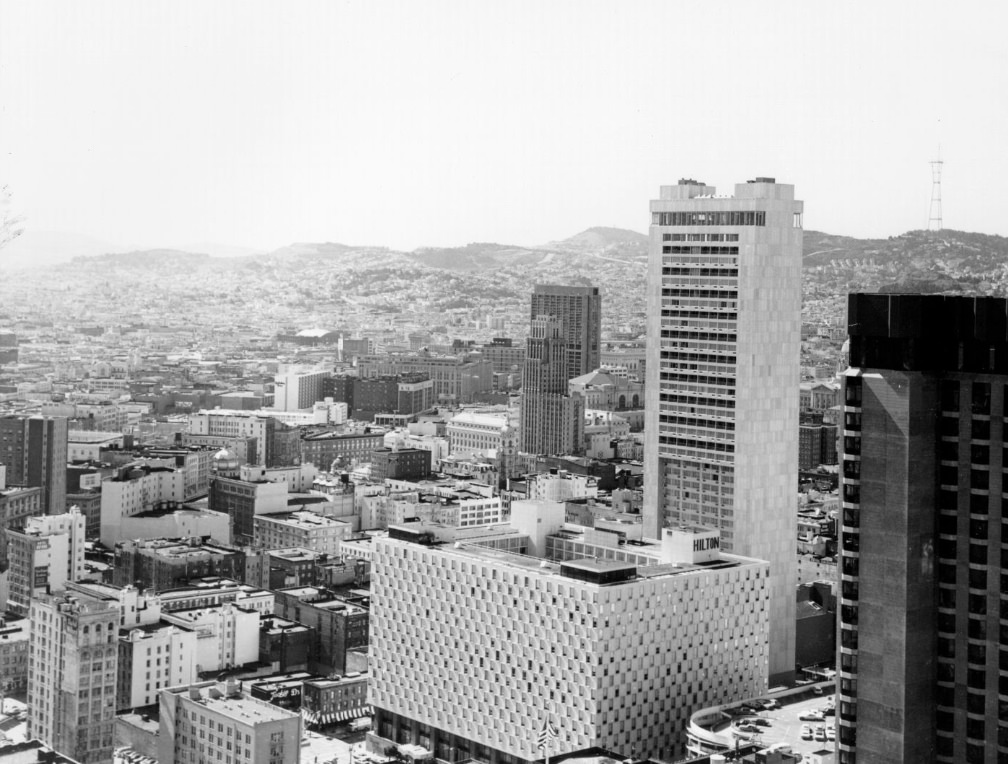#152 View from Union Square Hyatt House, 1973.
