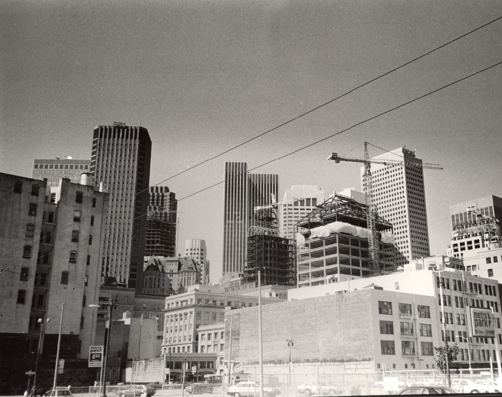 #37 View of downtown San Francisco from Moscone Center, 1985.