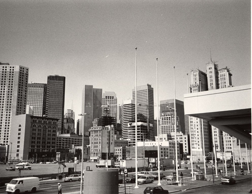 #5 View of downtown San Francisco from Moscone Center, 1985.