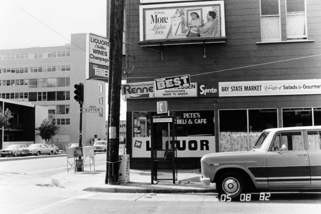 #42 Sutter at Divisadero Street, 1982.