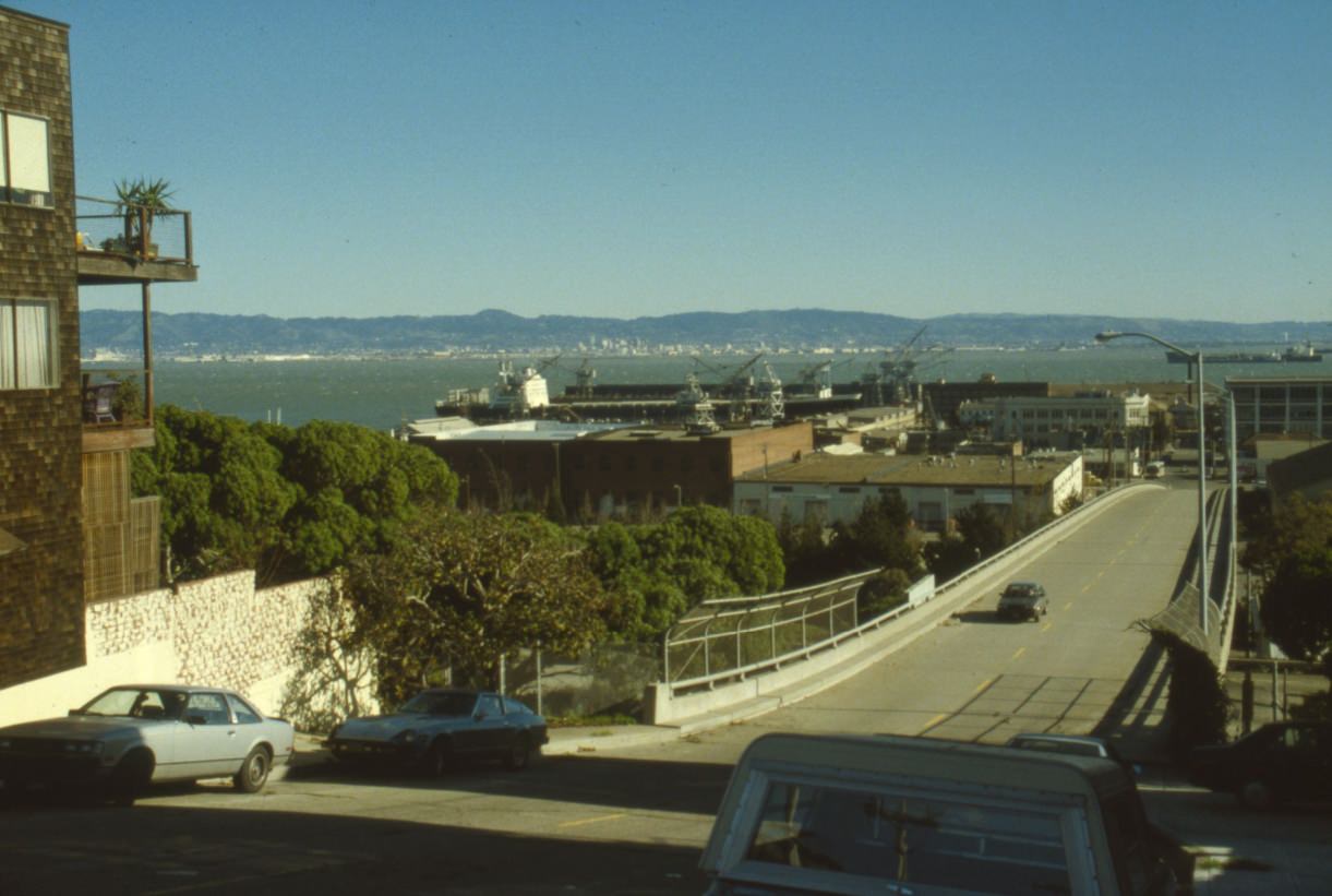 #12 20th Street at Pennsylvania, Todd Shipyards in background, 1987.