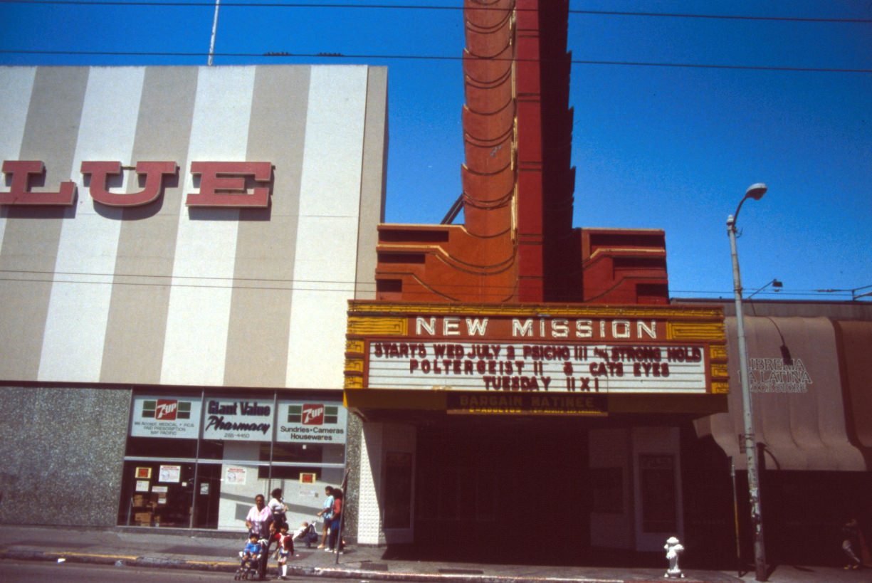 #57 New Mission Theatre at 2550 Mission Street, 1986.