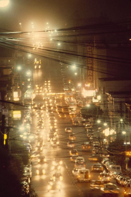 #26 Castro Street at night, 1980.