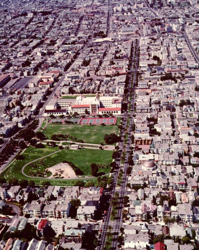 #1 Aerial view of the Mission district, 1988