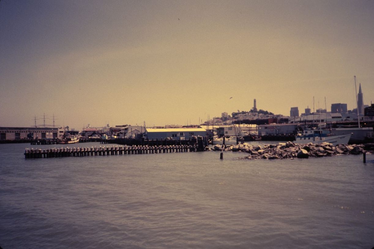 #80 Boats docked at Fisherman’s Wharf, 1984.