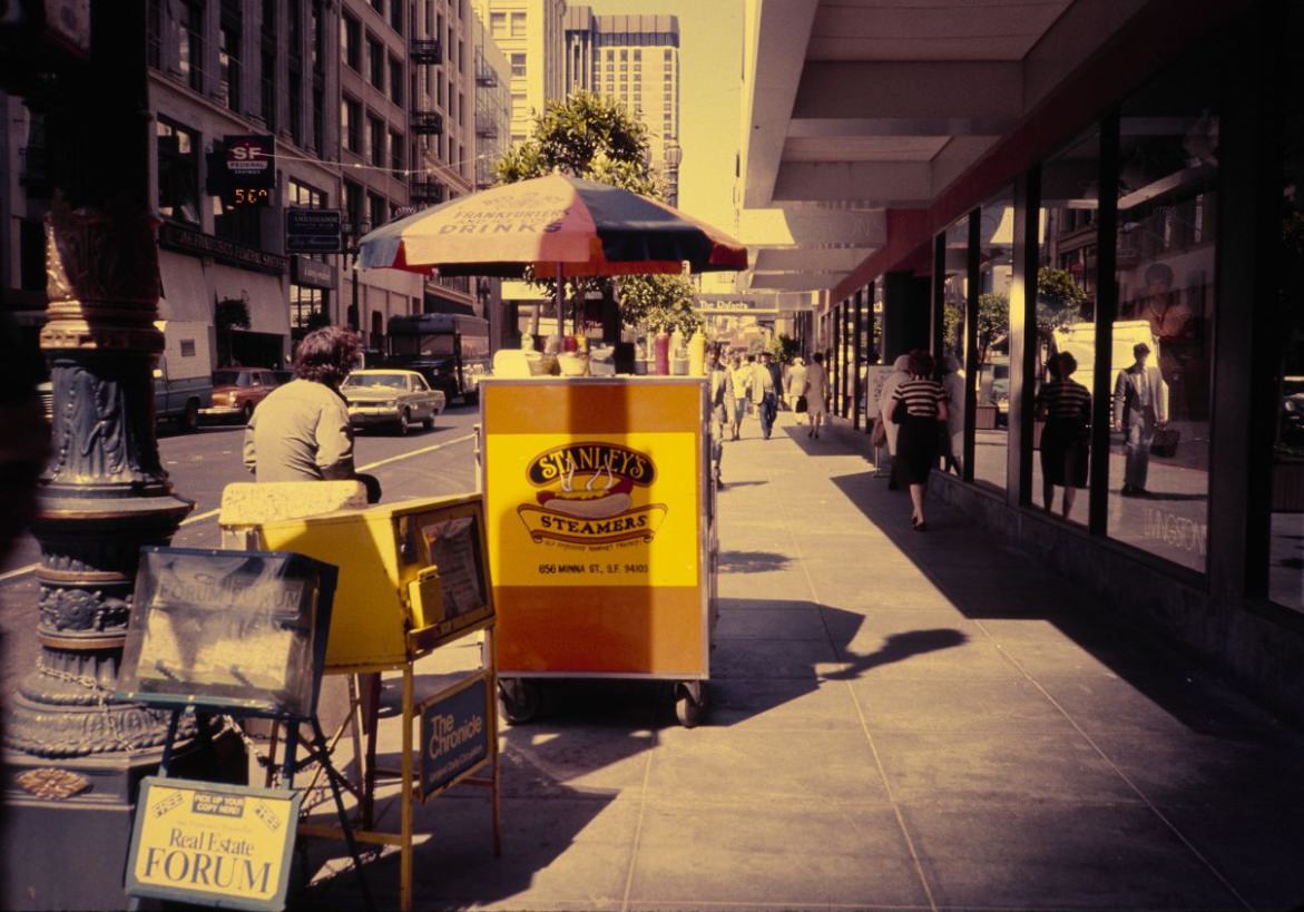 #92 Hot dog stand on Post Street, 1984.