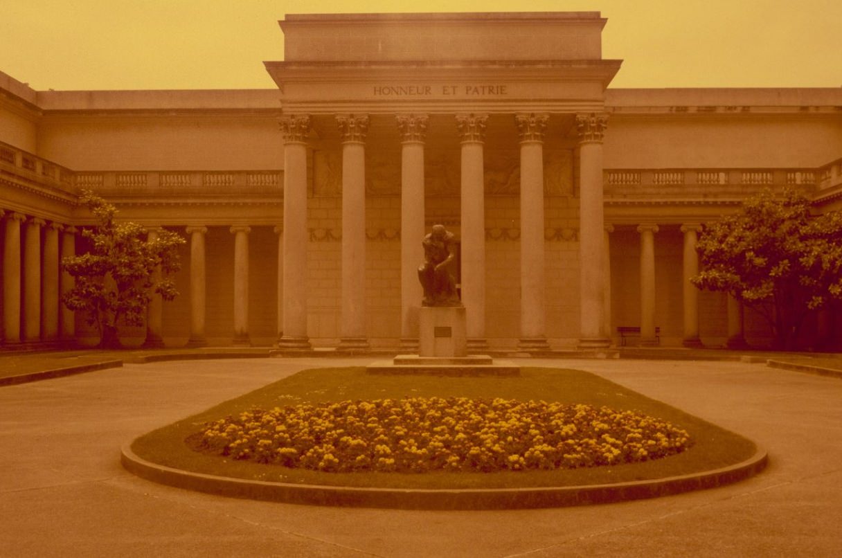 #93 Legion of Honor Courtyard, circa 1984.