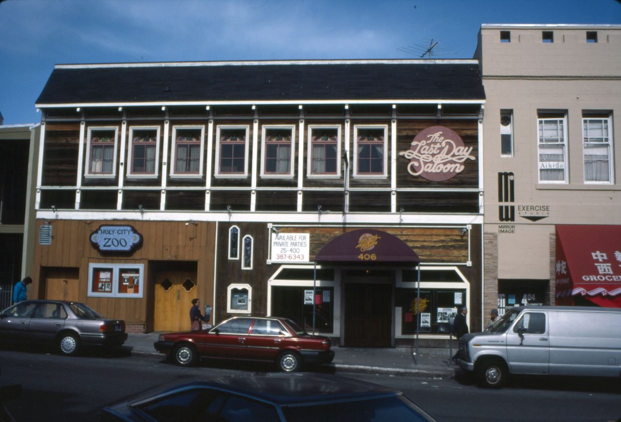 #15 406 Clement Street, Last Day Saloon, Holy City Zoo, 1993.