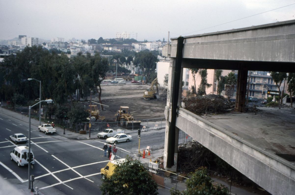 #4 Central Freeway demolition, Grove and Gough, 1992.