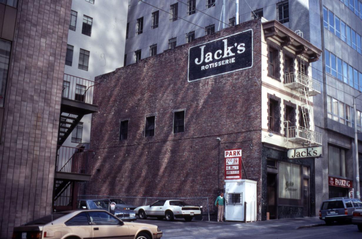 #72 Jack’s Restaurant at 615 Sacramento, 1991.