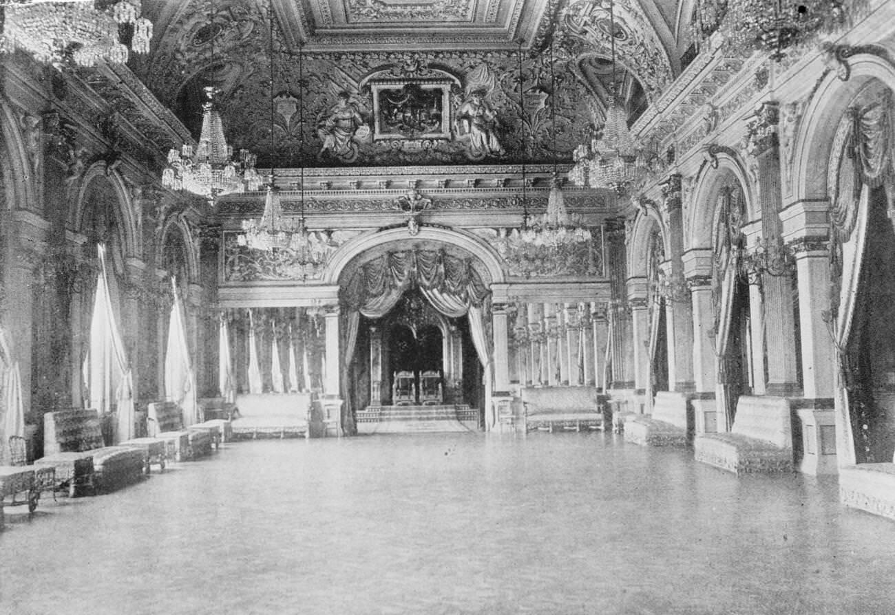 #35 The royal palace, Bucharest was destroyed by fire. 8 December 1926
