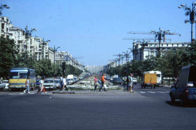#11 Scenery along Bulevardul Unirii in Bucharest, 1990s
