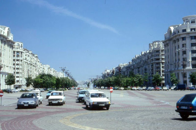 #15 The avenue of Bulevardul Unirii in Bucharest, 1990s