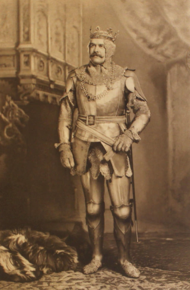 #14 Turning from northern European mythology to British legend and literature, here is a King Arthur out of Tennyson’s Idylls of the King played by Lord Rodney.