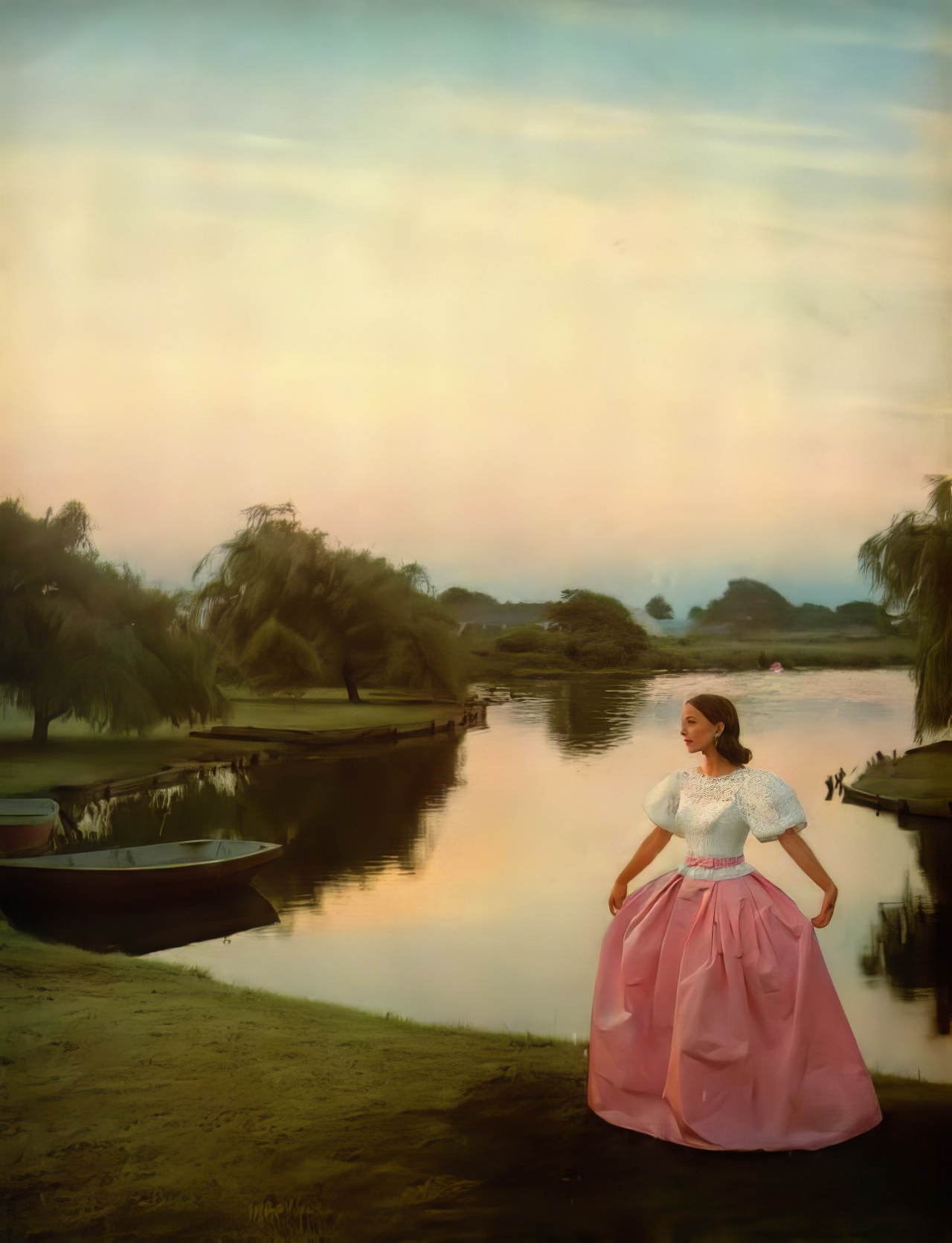 #26 Brooke Hayward in a pink peau-de-soie ballgown by Rappi, Harper’s Bazaar, October 1959.