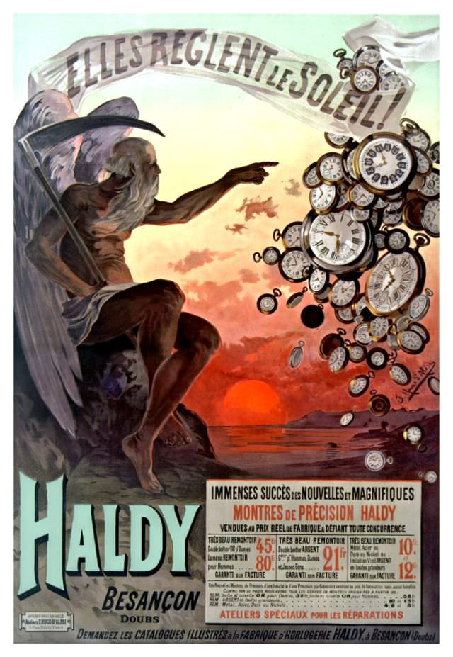 #23 Haldy, Besançon, Elles Règlent le Soleil, circa 1890s