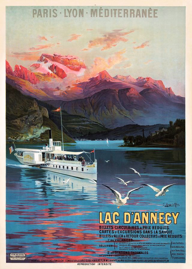 #30 Paris-Lyon-Méditerranée, Lac d’Annecy, circa 1890s