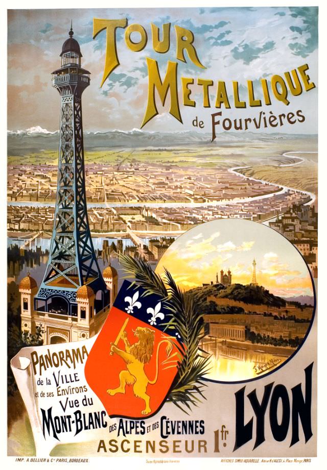 #31 Tour Métallique de Fourvières, circa 1890s