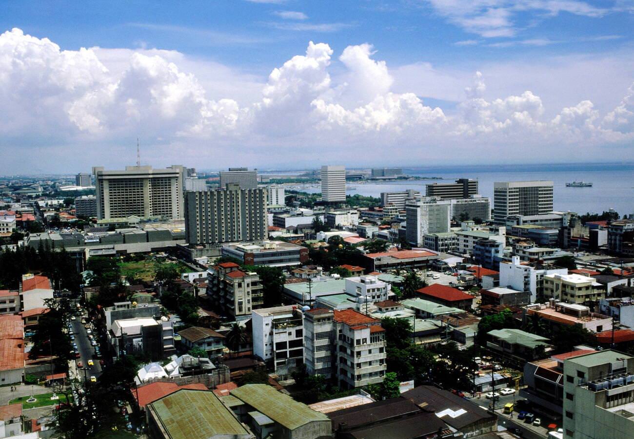 #3 Manila, Philippines, city view captured in the 1970s.