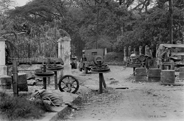 #15 Japanese barricaded road, Manila, Philippines, March 1945