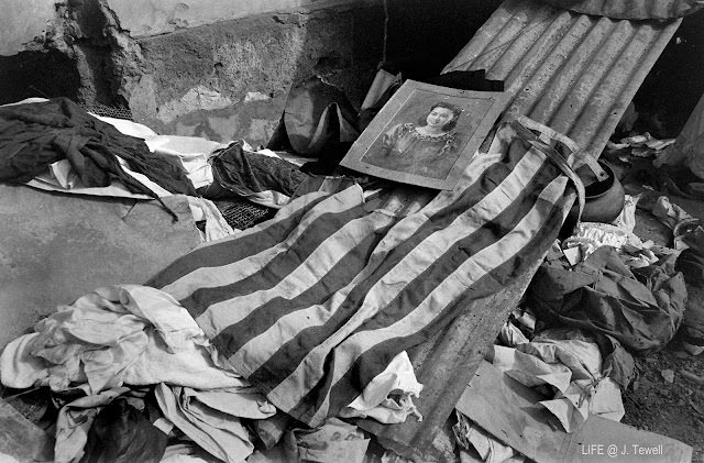 #61 War-torn remnants photographed just after the Battle for Manila, March 1945. Manila, Philippines.