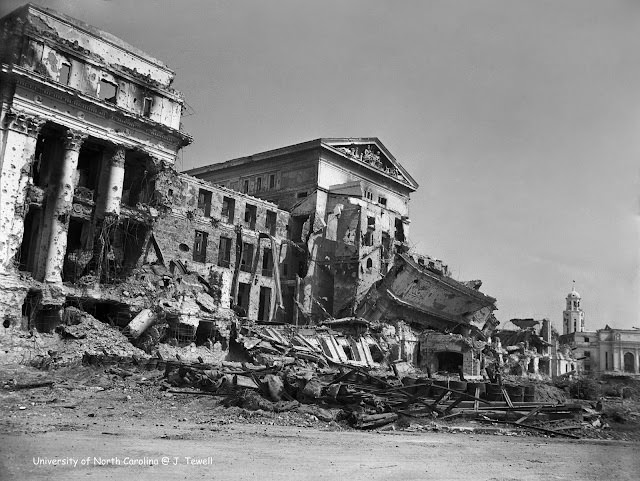 #64 Legislative Building, Manila, Philippines, WWII damage, 1945.