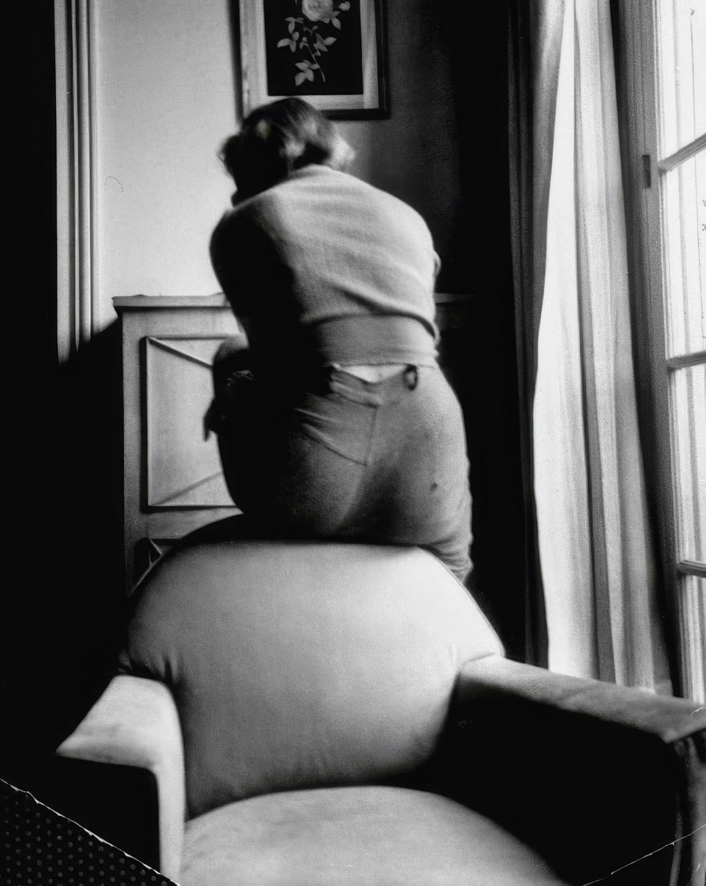 #10 Girl talk about a boy friend turns Toni Riddleberger’s phone call into the acrobatics familiar to all U.S. homes.