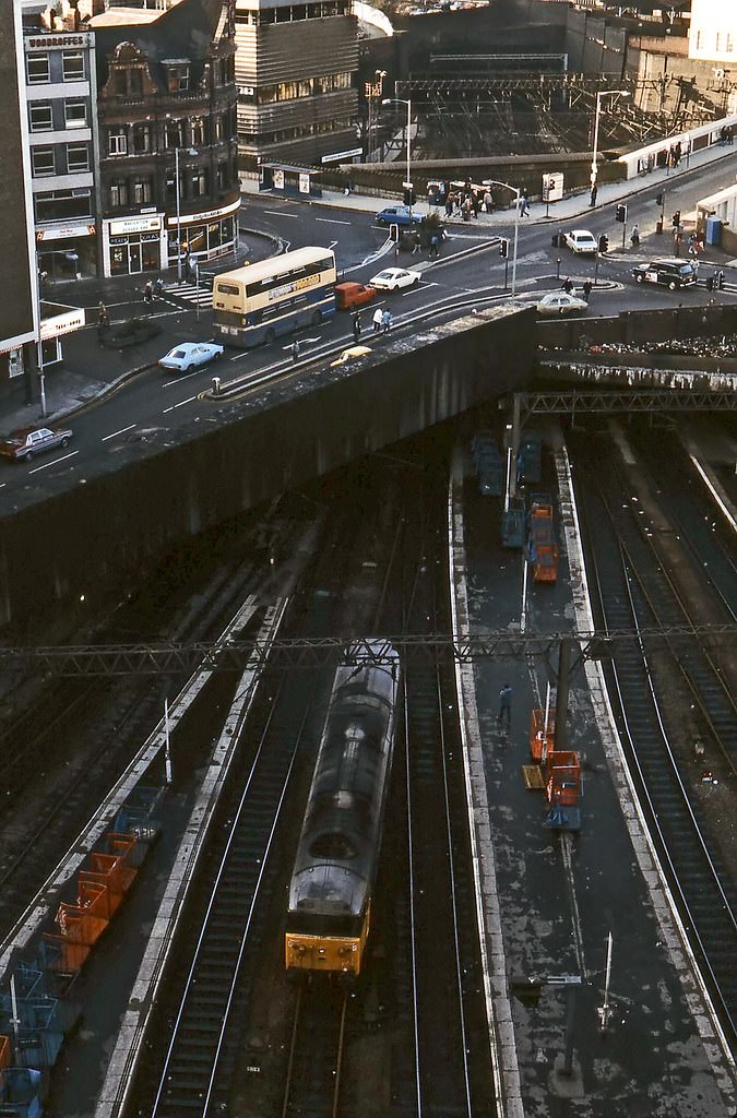 #35 View from Birmingham Shopping Centre car park, 1980s.