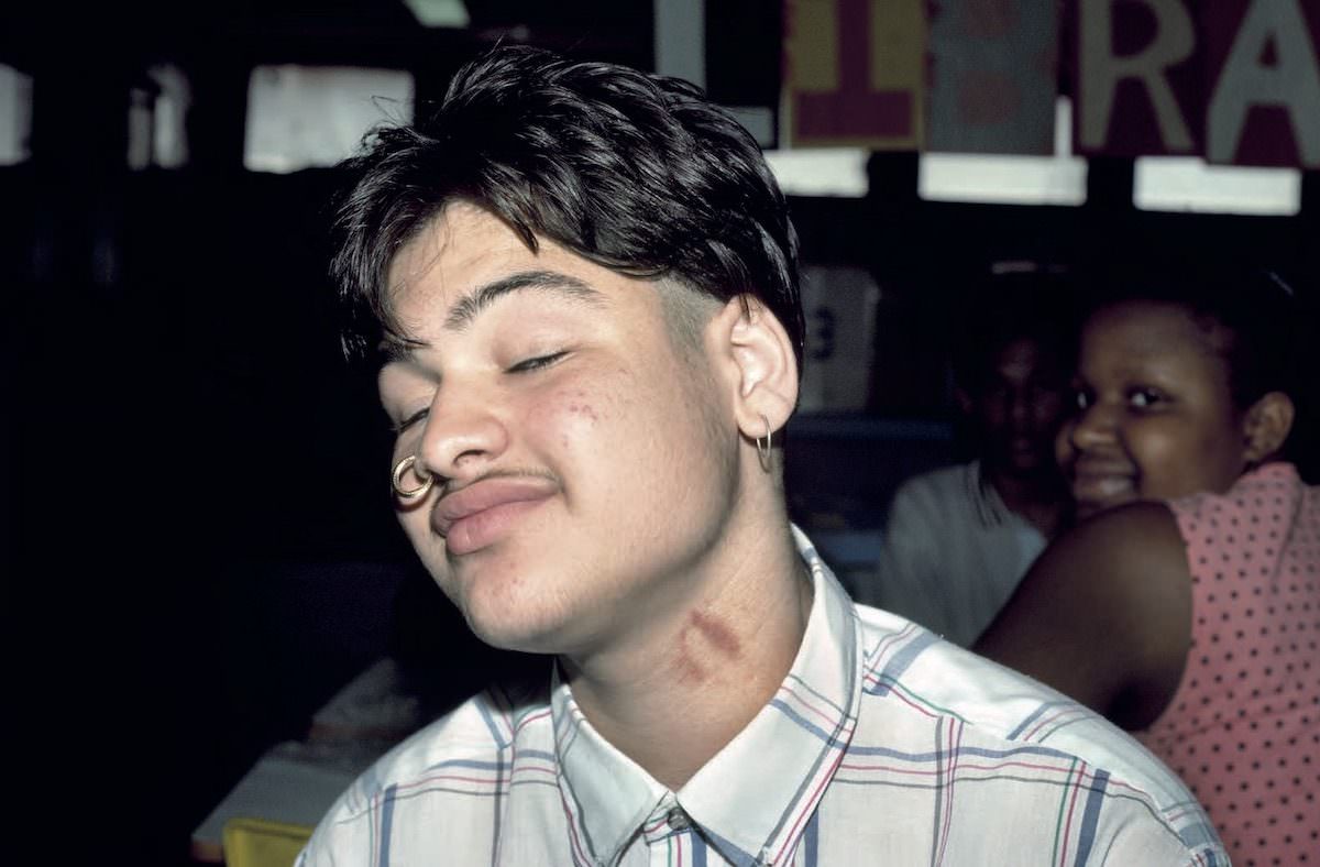 #5 Nose Ring, Earring, Mustache and Hickey IS 291, Bushwick, Brooklyn, 1991