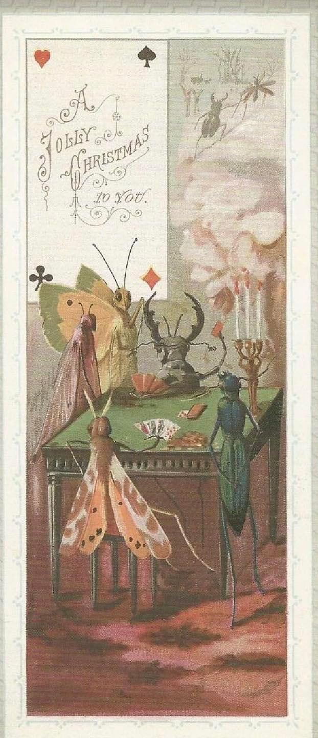 Hilariously Bizarre Christmas Cards from the Victorian Era featuring Animals Artworks
