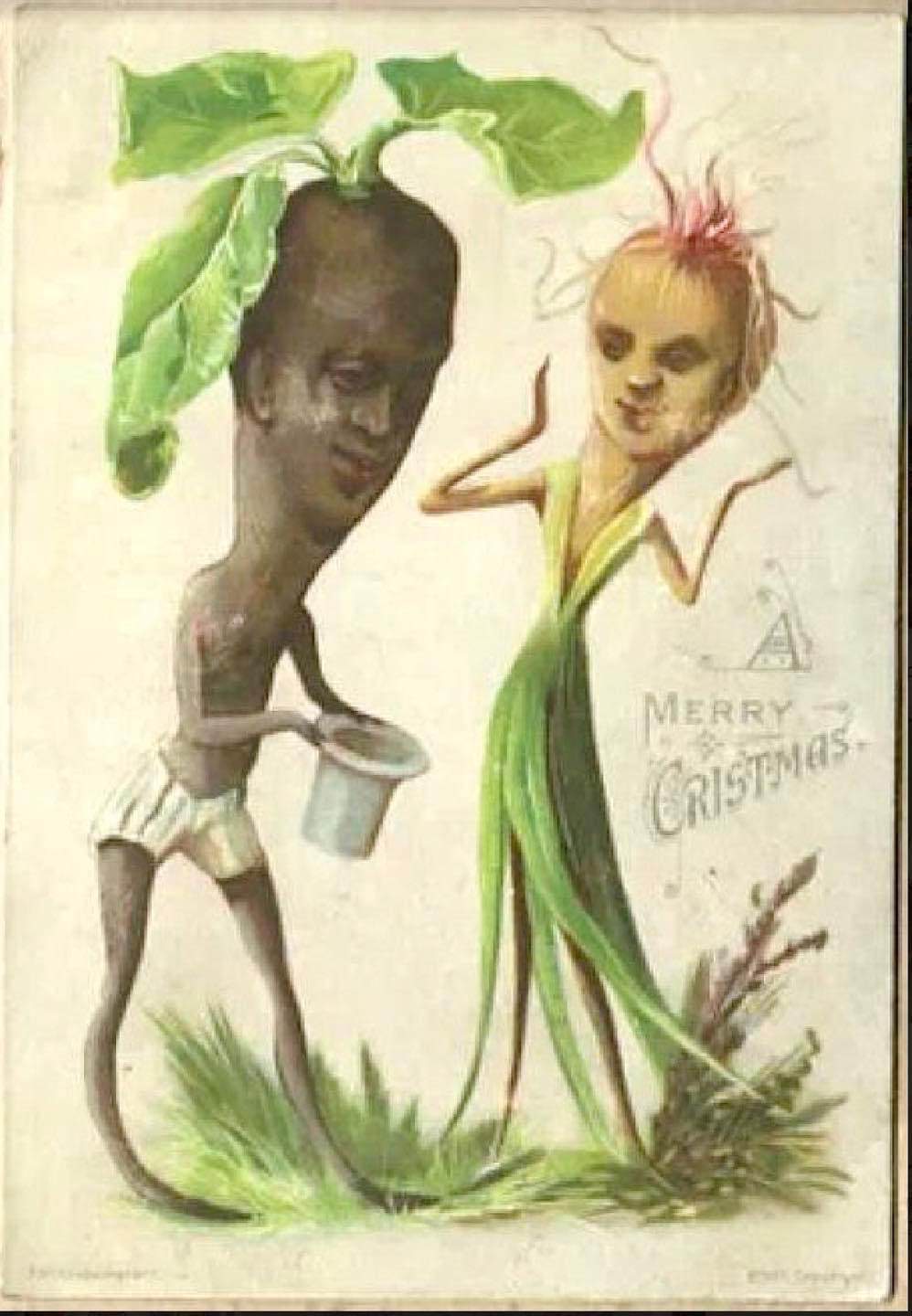 Hilariously Bizarre Christmas Cards from the Victorian Era featuring Animals Artworks