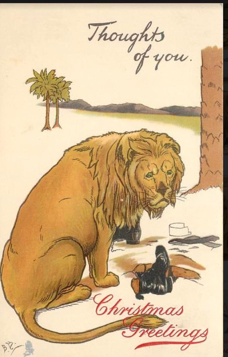 Hilariously Bizarre Christmas Cards from the Victorian Era featuring Animals Artworks
