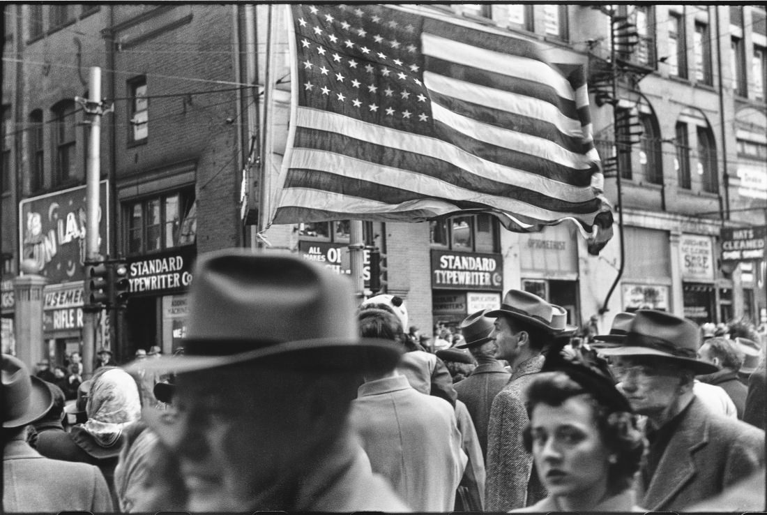 #47 “Crowd at Armistice Day Parade, Pittsburgh, November,” 1950.
