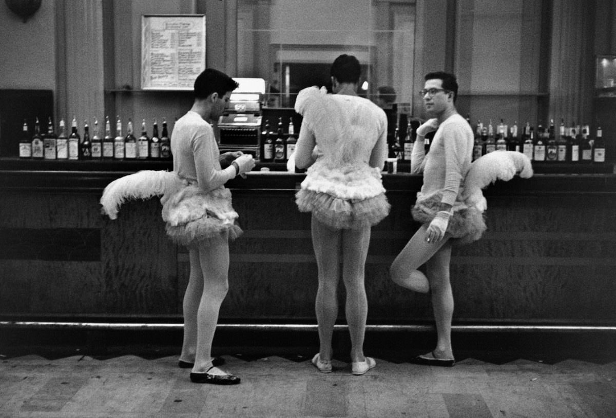 #13 New York City, Three men in Tutus, 1980s