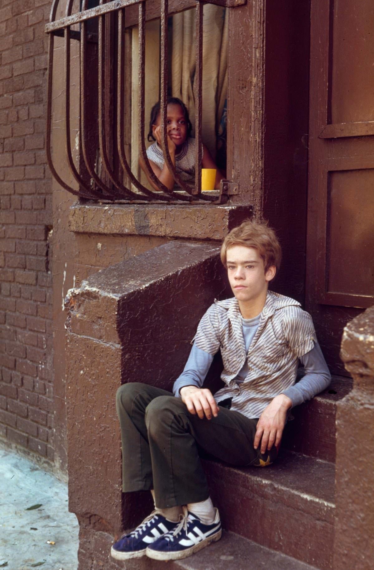 #24 Mary and Fernando on East 2nd Street, 1976.