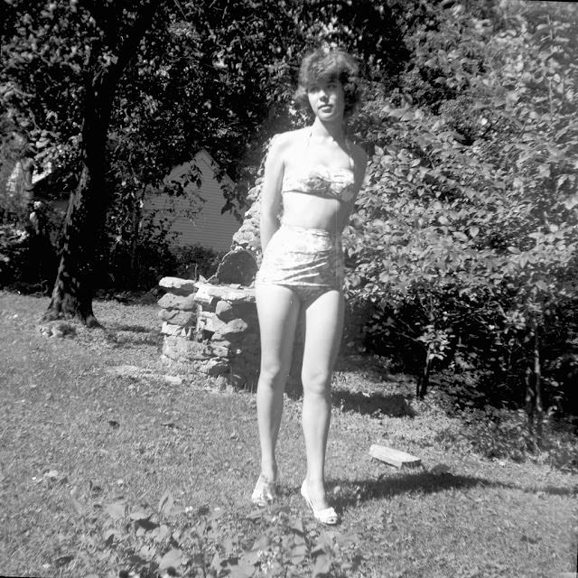 #14 Birthday girl in bathing suit, October 1960.