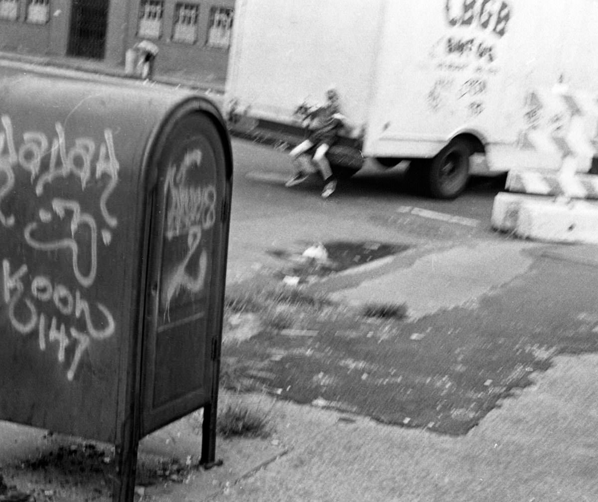 #13 Fernando Goes for a Ride in the East Village, 1975.