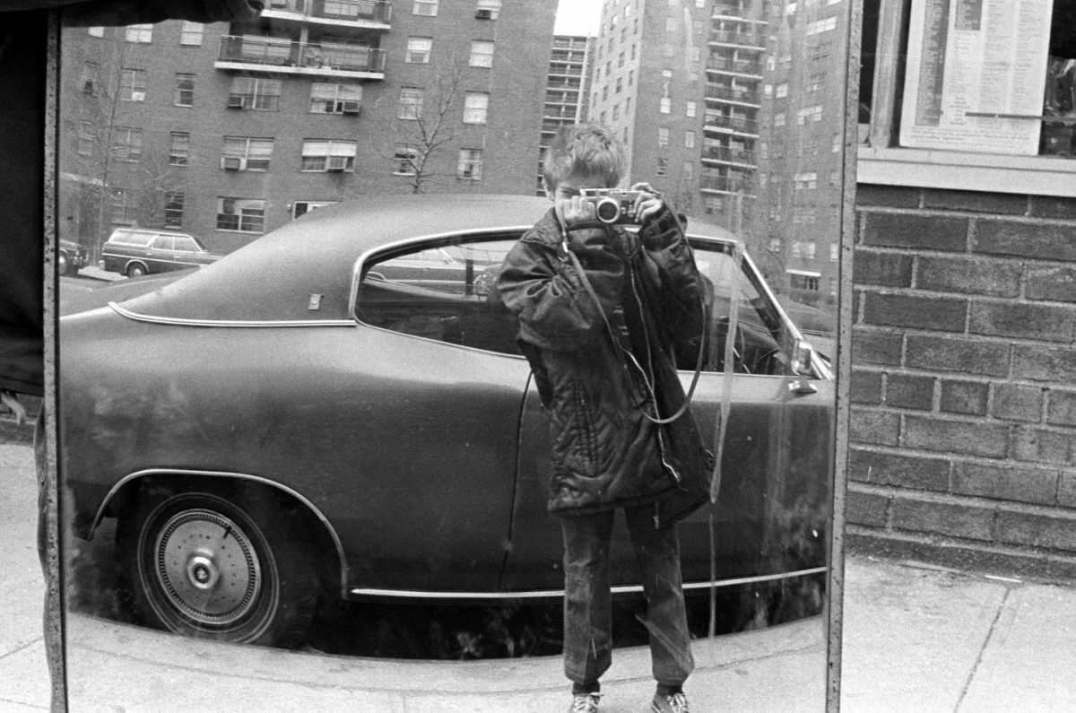 #16 Fernando and Mirror on 1st Avenue, 1974.