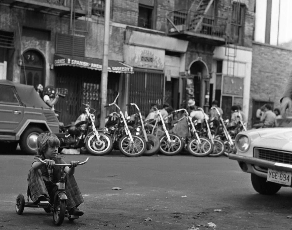 #5 Fernando’s Bike on East 3rd Street, 1974.