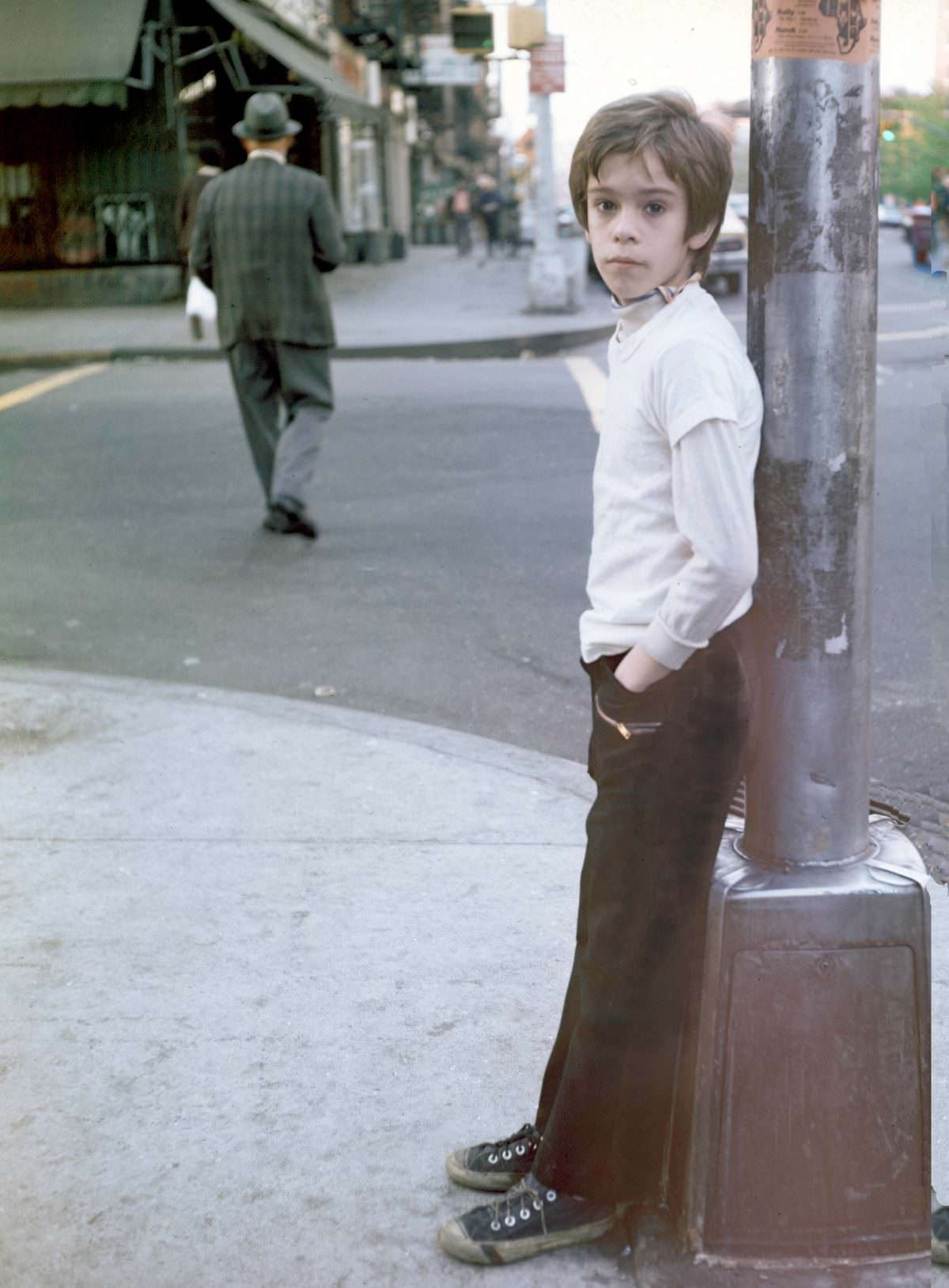 #7 Fernando on First Avenue at 3rd Street, 1974.