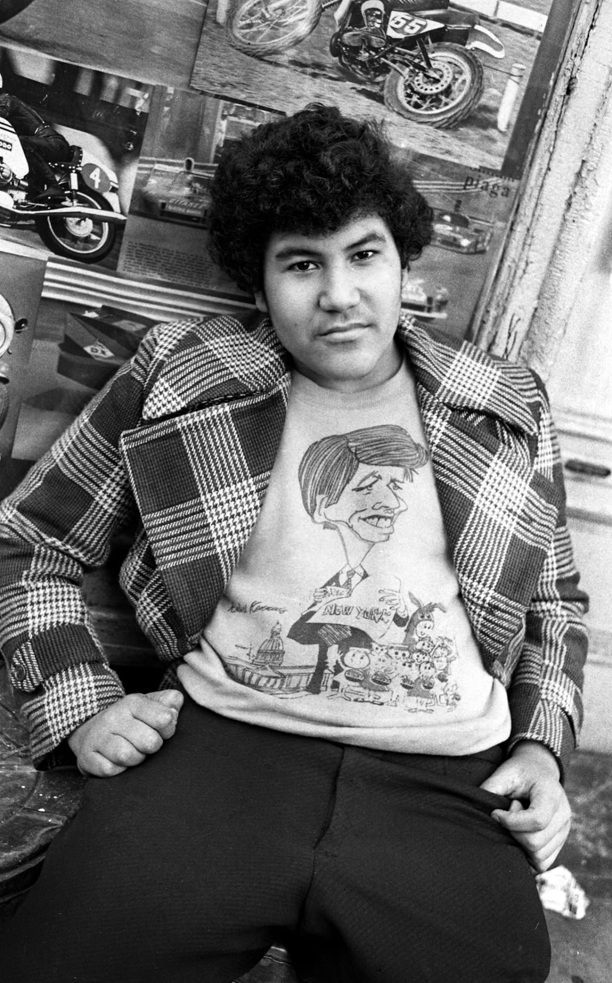 #8 Big Fernando on East 3rd Street, 1974.